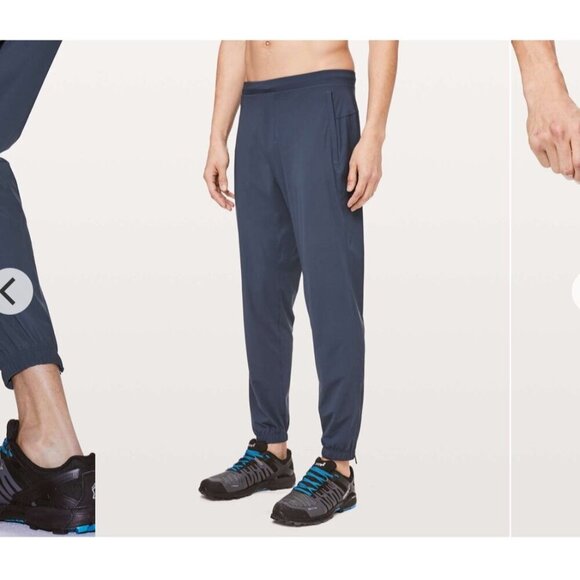 Lululemon Men Surge joggers, Gray/Blue , Size L B164 - B166 - Picture 1 of 12